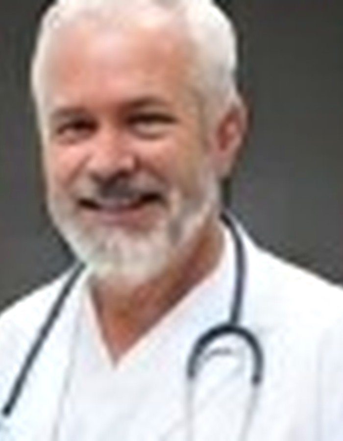 Portrait of a doctor with a stethoscope around his neck