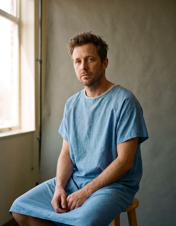 Portrait of a young man in scrubs
